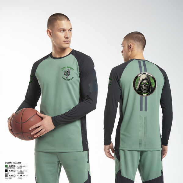Long Sleeve Performance Shirt, Dirty Rockets MCDirty Rockets MC, Men's Basketball, Teamtime, Team time, sublimation, custom sports apparel, team uniforms, spirit wear, spiritwear, sports uniforms, custom shirts, team store, custom team store, fundraiser sports, apparel fundraiser