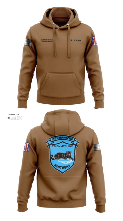 C Co 2-47 197th Infantry Brigade 20243468 Hoodie - 30