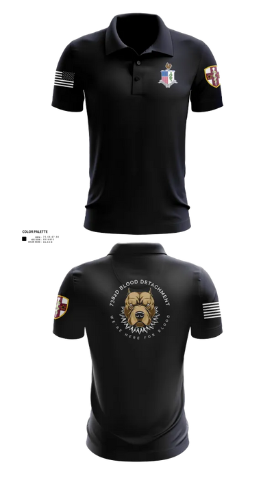 7236 Medical Support Unit 23700208 Short Sleeve Performance Polo - 21