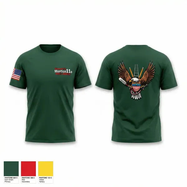Old School Cotton Feel Shirt, Albemarle County Fire Rescue, Fire Department, Teamtime, Team time, sublimation, custom sports apparel, team uniforms, spirit wear, spiritwear, sports uniforms, custom shirts, team store, custom team store, fundraiser sports, apparel fundraiser
