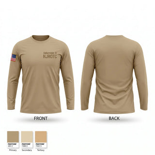 Long Sleeve Performance Shirt, Auburndale Sr. NJROTC, Navy, Teamtime, Team time, sublimation, custom sports apparel, team uniforms, spirit wear, spiritwear, sports uniforms, custom shirts, team store, custom team store, fundraiser sports, apparel fundraiser