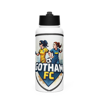 GOTHAM FC Stainless Steel Water Bottle with a Straw Lid