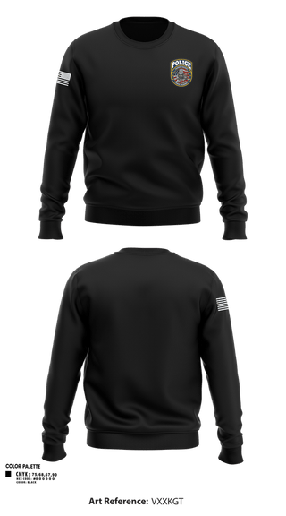 Crew Neck Sweatshirt, THREAT Training, Police, Teamtime, Team time, sublimation, custom sports apparel, team uniforms, spirit wear, spiritwear, sports uniforms, custom shirts, team store, custom team store, fundraiser sports, apparel fundraiser