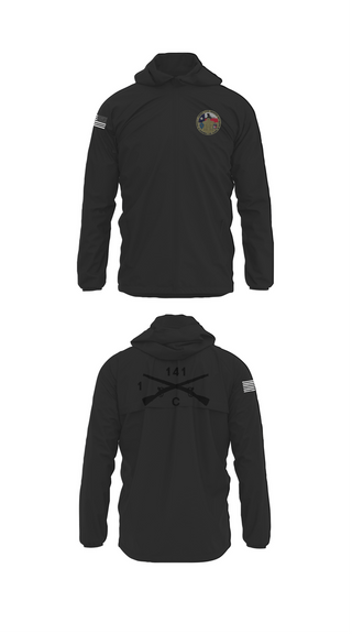 Windbreaker, C Co 1-141 IN, Army, Teamtime, Team time, sublimation, custom sports apparel, team uniforms, spirit wear, spiritwear, sports uniforms, custom shirts, team store, custom team store, fundraiser sports, apparel fundraiser