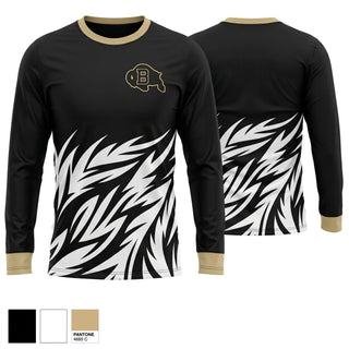 Long Sleeve Performance Shirt, Buffalo Bison, Men's Soccer, Teamtime, Team time, sublimation, custom sports apparel, team uniforms, spirit wear, spiritwear, sports uniforms, custom shirts, team store, custom team store, fundraiser sports, apparel fundraiser