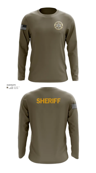 Long Sleeve Performance Shirt, Renville County Sheriff's Office, Police, Teamtime, Team time, sublimation, custom sports apparel, team uniforms, spirit wear, spiritwear, sports uniforms, custom shirts, team store, custom team store, fundraiser sports, apparel fundraiser