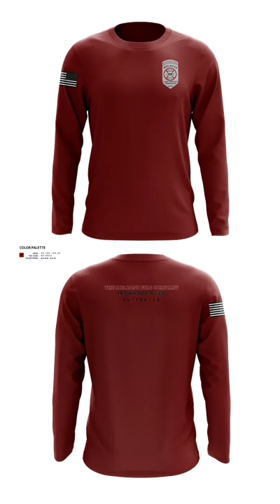 The Melrose Fire Company Incorporated 84438539 Long Sleeve Performance Shirt 32