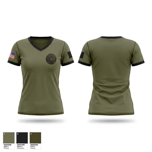 Womens Short Sleeve Vneck Shirt, Northport Police Tactical Team, Police, Teamtime, Team time, sublimation, custom sports apparel, team uniforms, spirit wear, spiritwear, sports uniforms, custom shirts, team store, custom team store, fundraiser sports, apparel fundraiser