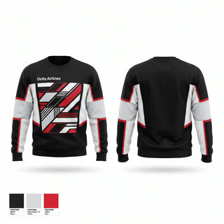 Crew Neck Sweatshirt, Delta Airlines, , Teamtime, Team time, sublimation, custom sports apparel, team uniforms, spirit wear, spiritwear, sports uniforms, custom shirts, team store, custom team store, fundraiser sports, apparel fundraiser