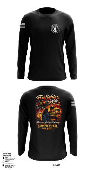 Long Sleeve Performance Shirt, Lander rural fire, Fire Department, Teamtime, Team time, sublimation, custom sports apparel, team uniforms, spirit wear, spiritwear, sports uniforms, custom shirts, team store, custom team store, fundraiser sports, apparel fundraiser