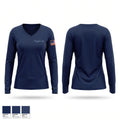 Engine 44 Women's Long Sleeve V-neck Shirt - 1