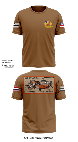 Short Sleeve Performance Shirt, USS Columbia, , Teamtime, Team time, sublimation, custom sports apparel, team uniforms, spirit wear, spiritwear, sports uniforms, custom shirts, team store, custom team store, fundraiser sports, apparel fundraiser