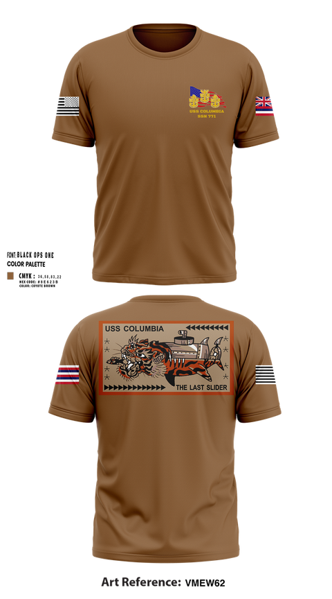 Short Sleeve Performance Shirt, USS Columbia, , Teamtime, Team time, sublimation, custom sports apparel, team uniforms, spirit wear, spiritwear, sports uniforms, custom shirts, team store, custom team store, fundraiser sports, apparel fundraiser