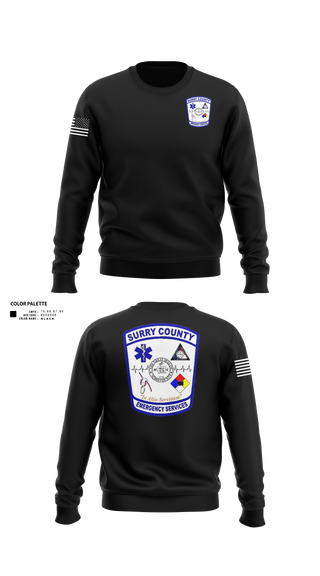 Crew Neck Sweatshirt, Surry County EMS, EMS/EMT, Teamtime, Team time, sublimation, custom sports apparel, team uniforms, spirit wear, spiritwear, sports uniforms, custom shirts, team store, custom team store, fundraiser sports, apparel fundraiser