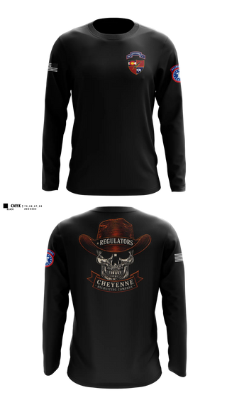 Long Sleeve Performance Shirt, Cheyenne US Army Recruiting Company, Army, Teamtime, Team time, sublimation, custom sports apparel, team uniforms, spirit wear, spiritwear, sports uniforms, custom shirts, team store, custom team store, fundraiser sports, apparel fundraiser