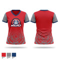 E.L. Wright Middle School Football Women's Short Sleeve V-neck Shirt - 1
