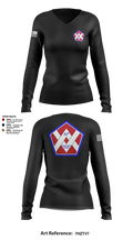 55th Sustainment Brigade 67361333 Women's Long Sleeve V-neck Shirt - 3