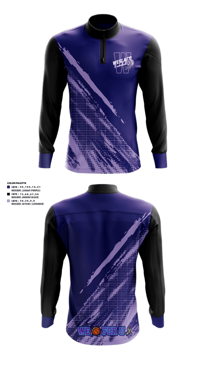 Weslaco Scorpions 41640937 Quarter Zip Jacket - 4