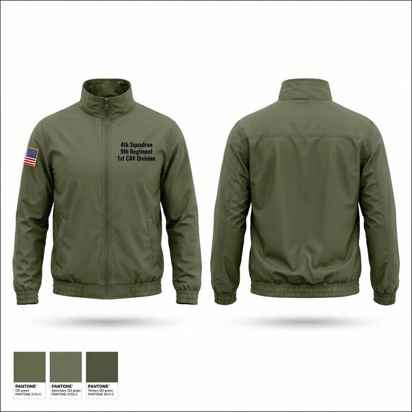 Windbreaker, 4th Squadron-9th Regiment 1st CAV Division, Army, Teamtime, Team time, sublimation, custom sports apparel, team uniforms, spirit wear, spiritwear, sports uniforms, custom shirts, team store, custom team store, fundraiser sports, apparel fundraiser