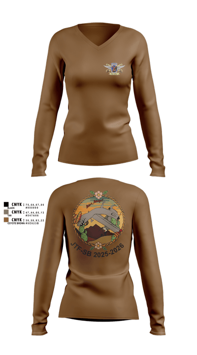 D/10 Slayers Women's Long Sleeve V-neck Shirt - 22
