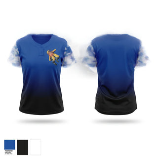 Two Button Softball Jersey, Chattanooga Express, Softball, Teamtime, Team time, sublimation, custom sports apparel, team uniforms, spirit wear, spiritwear, sports uniforms, custom shirts, team store, custom team store, fundraiser sports, apparel fundraiser
