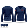 Cypress Creek Fire Department Women's Long Sleeve V-neck Shirt - 1