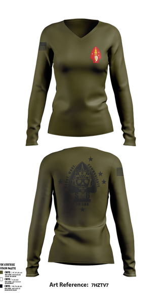 Womens Long Sleeve Vneck Shirt, 2D LAR Bn, , Teamtime, Team time, sublimation, custom sports apparel, team uniforms, spirit wear, spiritwear, sports uniforms, custom shirts, team store, custom team store, fundraiser sports, apparel fundraiser