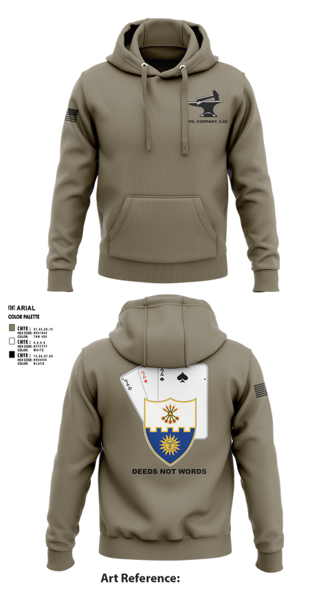 Hoodie, Anvil company, 2-22 Infantry, Army, Teamtime, Team time, sublimation, custom sports apparel, team uniforms, spirit wear, spiritwear, sports uniforms, custom shirts, team store, custom team store, fundraiser sports, apparel fundraiser