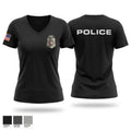 OU Police Department Women's Short Sleeve V-neck Shirt - 1