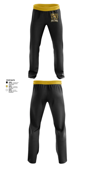 Sweatpants, Sipsey Valley Bears, Baseball, Teamtime, Team time, sublimation, custom sports apparel, team uniforms, spirit wear, spiritwear, sports uniforms, custom shirts, team store, custom team store, fundraiser sports, apparel fundraiser