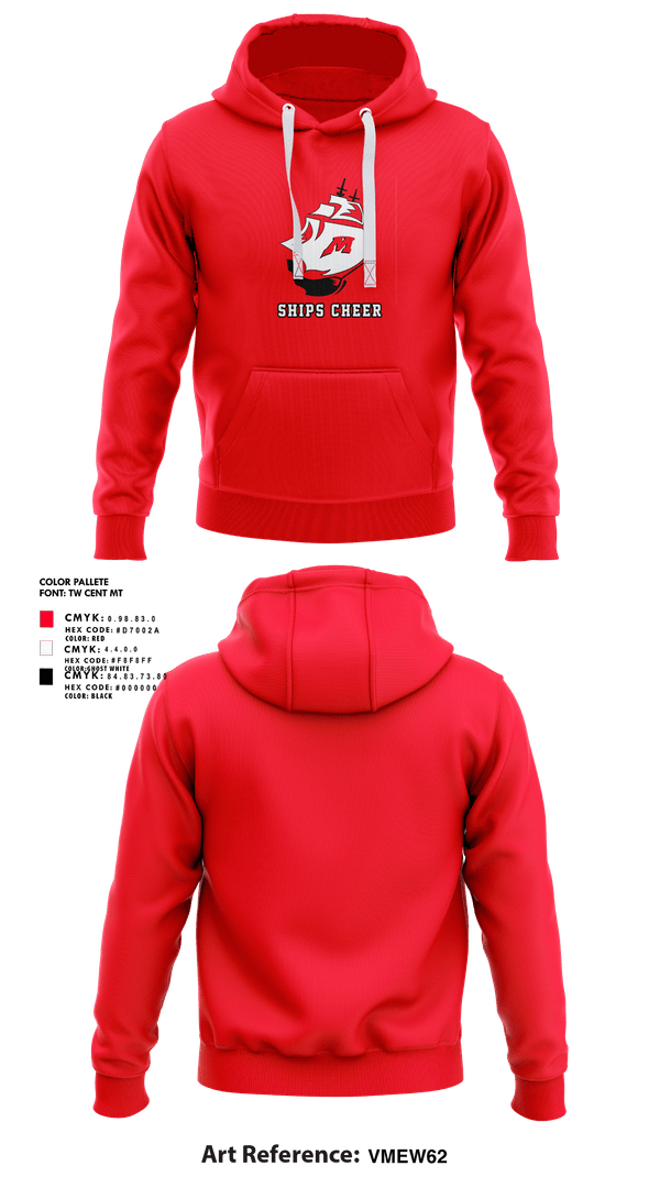 Hoodie, Ships Cheer, Cheer, Teamtime, Team time, sublimation, custom sports apparel, team uniforms, spirit wear, spiritwear, sports uniforms, custom shirts, team store, custom team store, fundraiser sports, apparel fundraiser