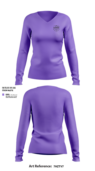 Womens Long Sleeve Vneck Shirt, The Cutwayz Experience, , Teamtime, Team time, sublimation, custom sports apparel, team uniforms, spirit wear, spiritwear, sports uniforms, custom shirts, team store, custom team store, fundraiser sports, apparel fundraiser