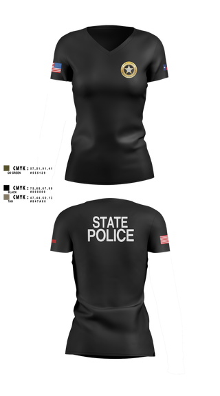 Womens Short Sleeve Vneck Shirt, Texas Alcoholic Beverage Commission, Police, Teamtime, Team time, sublimation, custom sports apparel, team uniforms, spirit wear, spiritwear, sports uniforms, custom shirts, team store, custom team store, fundraiser sports, apparel fundraiser