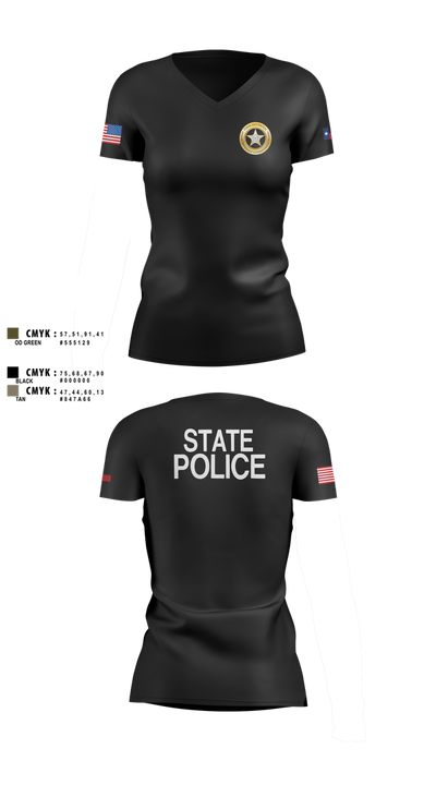 Texas Alcoholic Beverage Commission 30921681 Women's Short Sleeve V-neck Shirt - 100