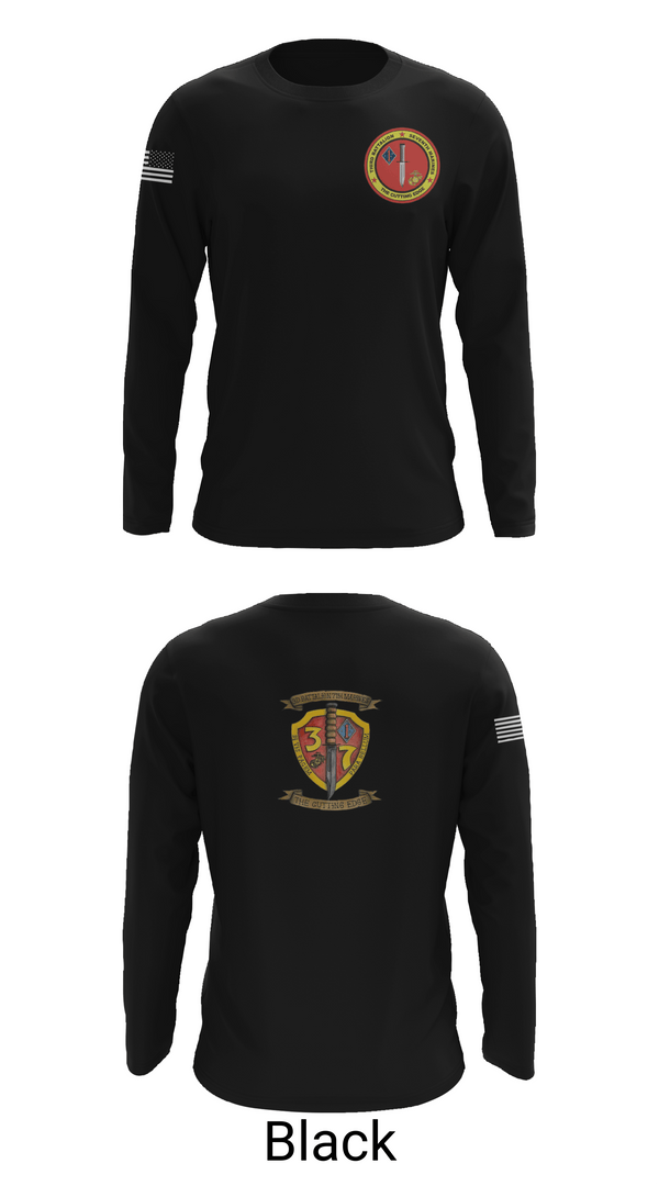 Long Sleeve Performance Shirt, 3rd Battalion 7th Marines, Marines, Teamtime, Team time, sublimation, custom sports apparel, team uniforms, spirit wear, spiritwear, sports uniforms, custom shirts, team store, custom team store, fundraiser sports, apparel fundraiser