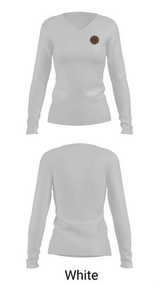 Womens Long Sleeve Vneck Shirt, Willow Lake, Fire Department, Teamtime, Team time, sublimation, custom sports apparel, team uniforms, spirit wear, spiritwear, sports uniforms, custom shirts, team store, custom team store, fundraiser sports, apparel fundraiser