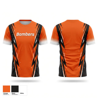 Short Sleeve Performance Shirt, Bombers, Softball, Teamtime, Team time, sublimation, custom sports apparel, team uniforms, spirit wear, spiritwear, sports uniforms, custom shirts, team store, custom team store, fundraiser sports, apparel fundraiser