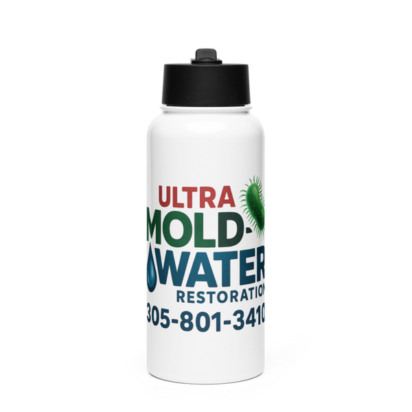 Ultra Mold-Water Restoration 44136751 Stainless Steel Water Bottle with a Straw Lid