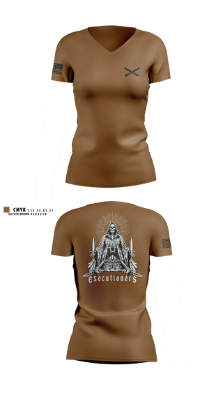 Womens Short Sleeve Vneck Shirt, 1/C 36, Army, Teamtime, Team time, sublimation, custom sports apparel, team uniforms, spirit wear, spiritwear, sports uniforms, custom shirts, team store, custom team store, fundraiser sports, apparel fundraiser