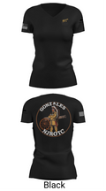 NJROTC Apache Company 29120146 Women's Short Sleeve V-neck Shirt - 27