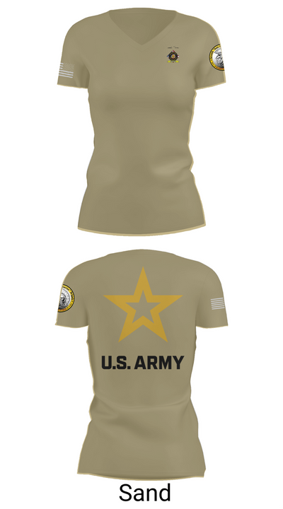 University of Toledo Army Marksmanship Unit 95742667 Women's Short Sleeve V-neck Shirt - 88