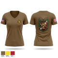 301st Tactical Psychological Operations Company (Airborne) 16599158 Women's Short Sleeve V-neck Shirt - 1