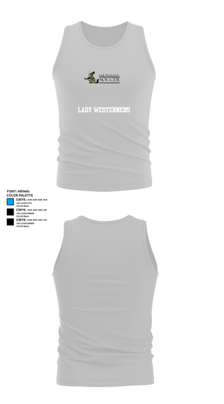 Tank Top, Lady Westerners, Women's Soccer, Teamtime, Team time, sublimation, custom sports apparel, team uniforms, spirit wear, spiritwear, sports uniforms, custom shirts, team store, custom team store, fundraiser sports, apparel fundraiser
