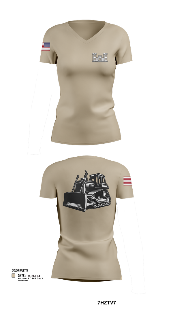 Womens Short Sleeve Vneck Shirt, A co 229th Heavy, , Teamtime, Team time, sublimation, custom sports apparel, team uniforms, spirit wear, spiritwear, sports uniforms, custom shirts, team store, custom team store, fundraiser sports, apparel fundraiser