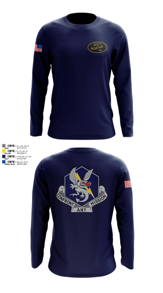 Long Sleeve Performance Shirt, 83d Chemical Battalion, Army, Teamtime, Team time, sublimation, custom sports apparel, team uniforms, spirit wear, spiritwear, sports uniforms, custom shirts, team store, custom team store, fundraiser sports, apparel fundraiser