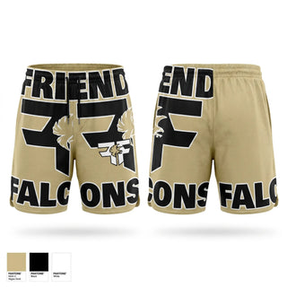 Athletic Shorts With Pockets, Friend Lady Falcons, Women's Basketball, Teamtime, Team time, sublimation, custom sports apparel, team uniforms, spirit wear, spiritwear, sports uniforms, custom shirts, team store, custom team store, fundraiser sports, apparel fundraiser