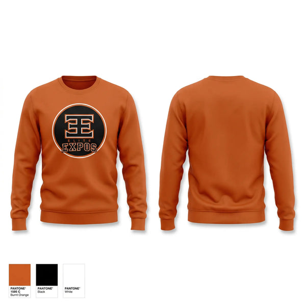 Crew Neck Sweatshirt, Elite Expos, Baseball, Teamtime, Team time, sublimation, custom sports apparel, team uniforms, spirit wear, spiritwear, sports uniforms, custom shirts, team store, custom team store, fundraiser sports, apparel fundraiser