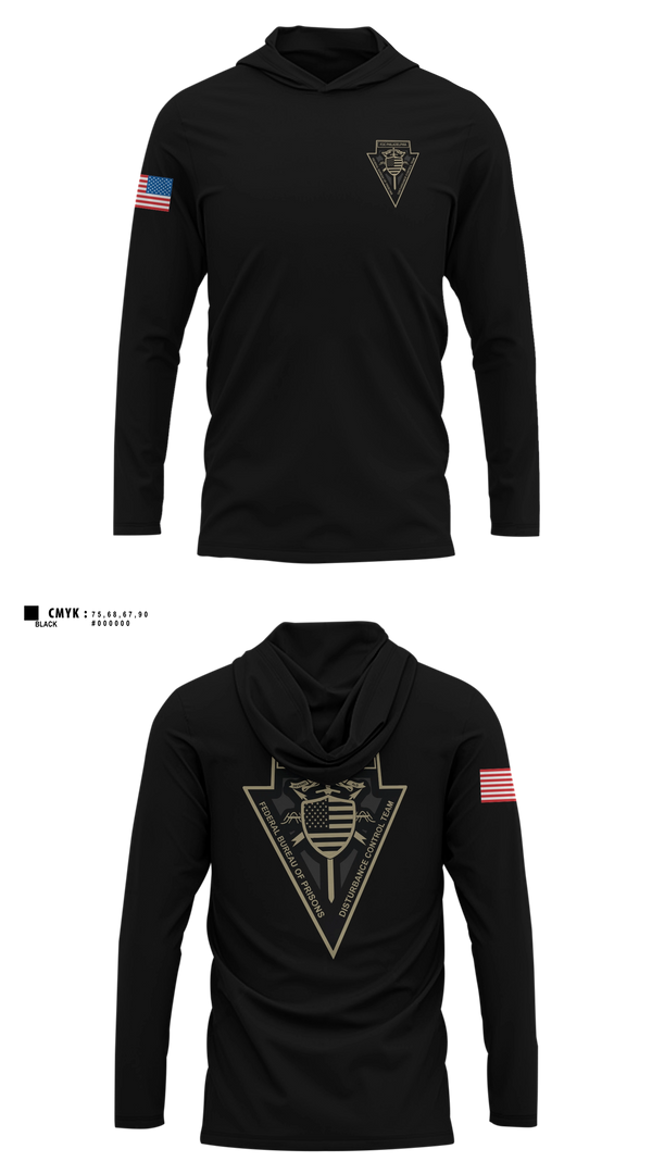 Long Sleeve hooded sunshirt, FDC Philadelphia DCT, Police, Teamtime, Team time, sublimation, custom sports apparel, team uniforms, spirit wear, spiritwear, sports uniforms, custom shirts, team store, custom team store, fundraiser sports, apparel fundraiser