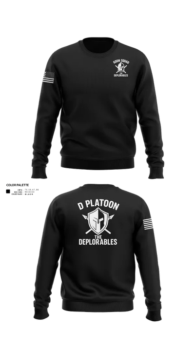 D Platoon 37319682 Crew Neck Sweatshirt - 100