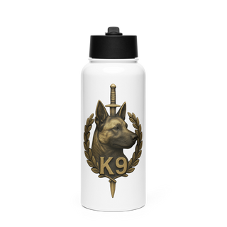 Dover Police K9 Stainless Steel Water Bottle with a Straw Lid